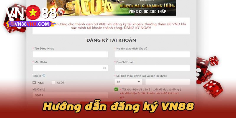 Đăng Ký - Quy Trình Thực Hiện Và Giải Đáp Thắc Mắc Tại VN88 2 Cách thức đăng ký cực dễ tại nhà cái